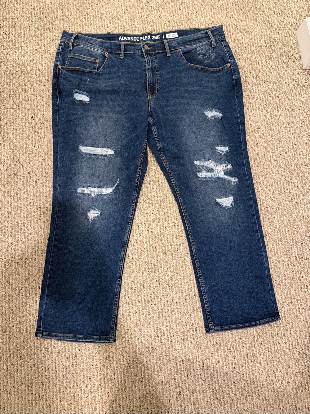 Men's Foundry Advance Flex 360° Athletic Fit Big Man Distressed